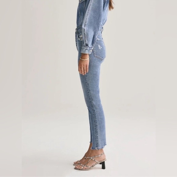 AGOLDE Nico High Rise Slim Fit Jeans in Rooted - Picture 2 of 6